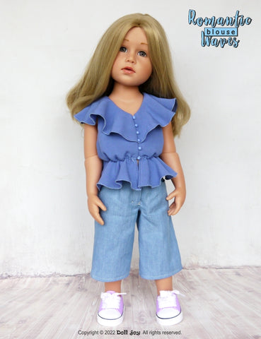 Doll Joy Gotz 19" Romantic Waves Blouse Pattern for 19" Gotz Dolls Pixie Faire