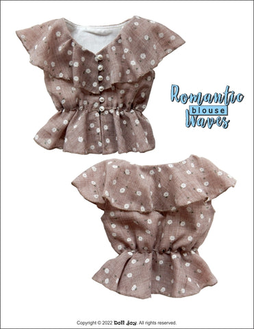 Doll Joy Gotz 19" Romantic Waves Blouse Pattern for 19" Gotz Dolls Pixie Faire