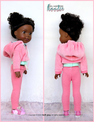 Doll Joy Ruby Red Fashion Friends Joy Super Crop Hoodie Pattern for 14.5" - 15" Dolls Pixie Faire