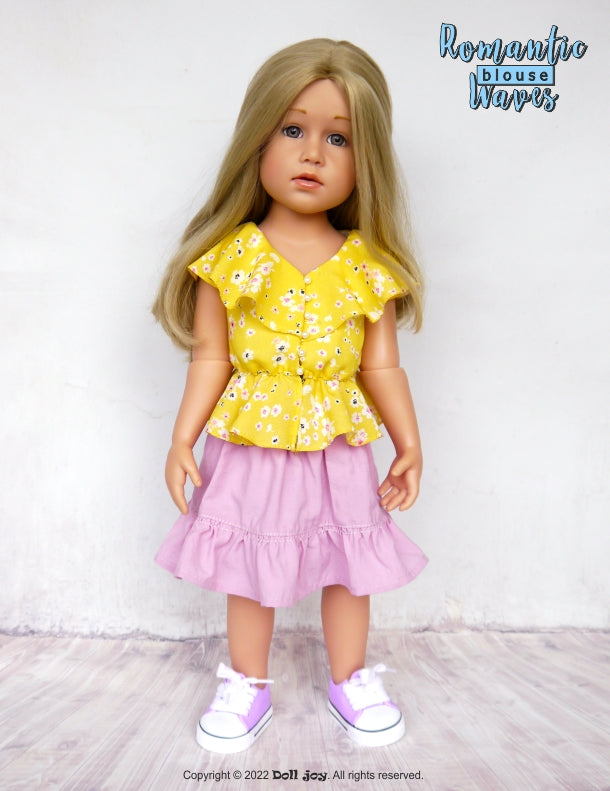 Doll Joy Gotz 19" Romantic Waves Blouse Pattern for 19" Gotz Dolls Pixie Faire