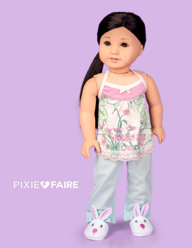 Doll Joy 18 Inch Modern Camisole and Panties 18" Doll Clothes Pattern Pixie Faire