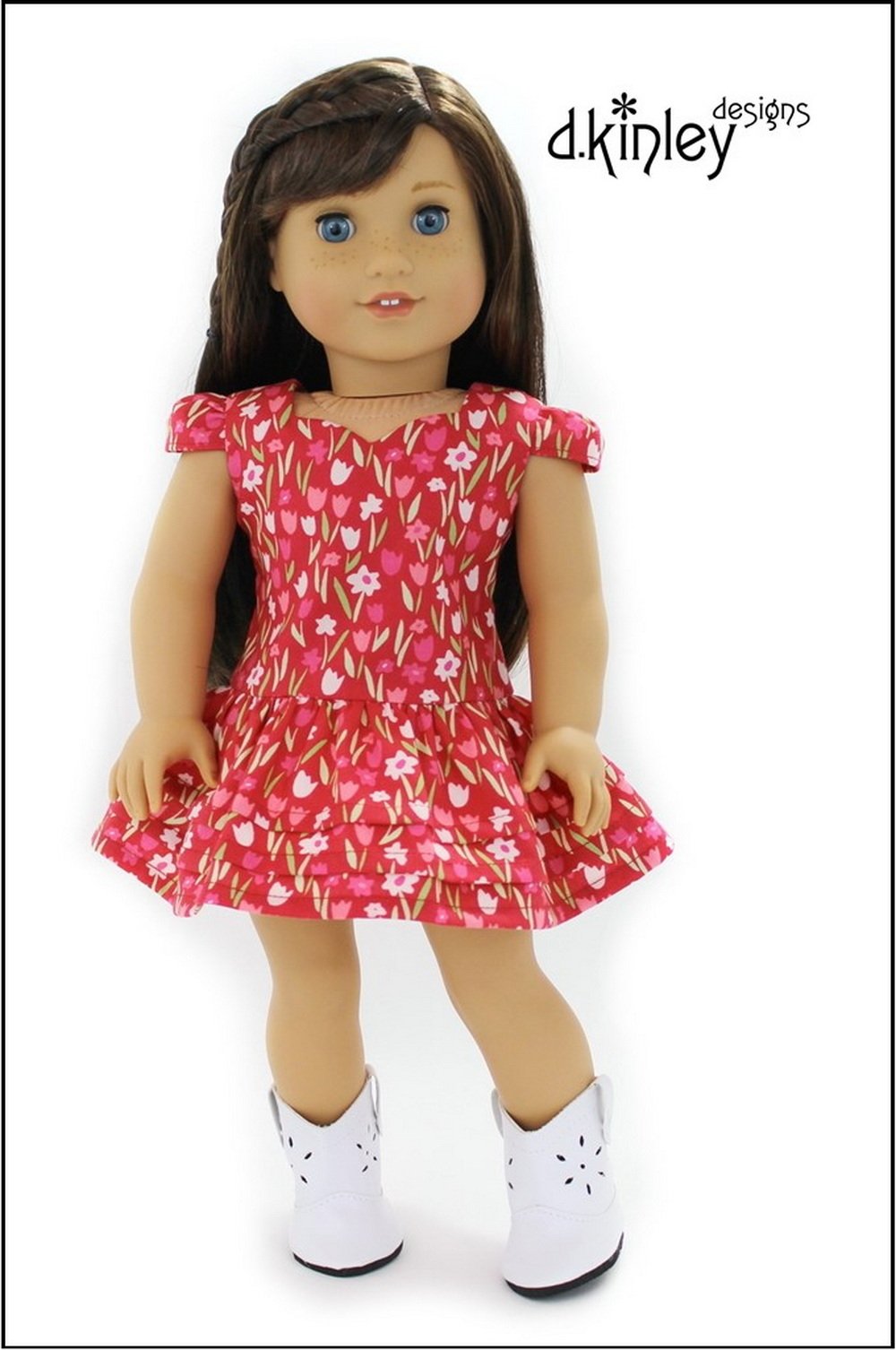 Dkinley Designs 18 Inch Modern Partytime Sweetheart Dress and Top 18" Doll Clothes Pattern Pixie Faire