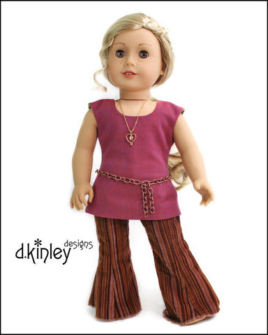 Dkinley Designs 18 Inch Historical Prima Bells Princess Seamed Pants 18" Doll Clothes Pattern Pixie Faire