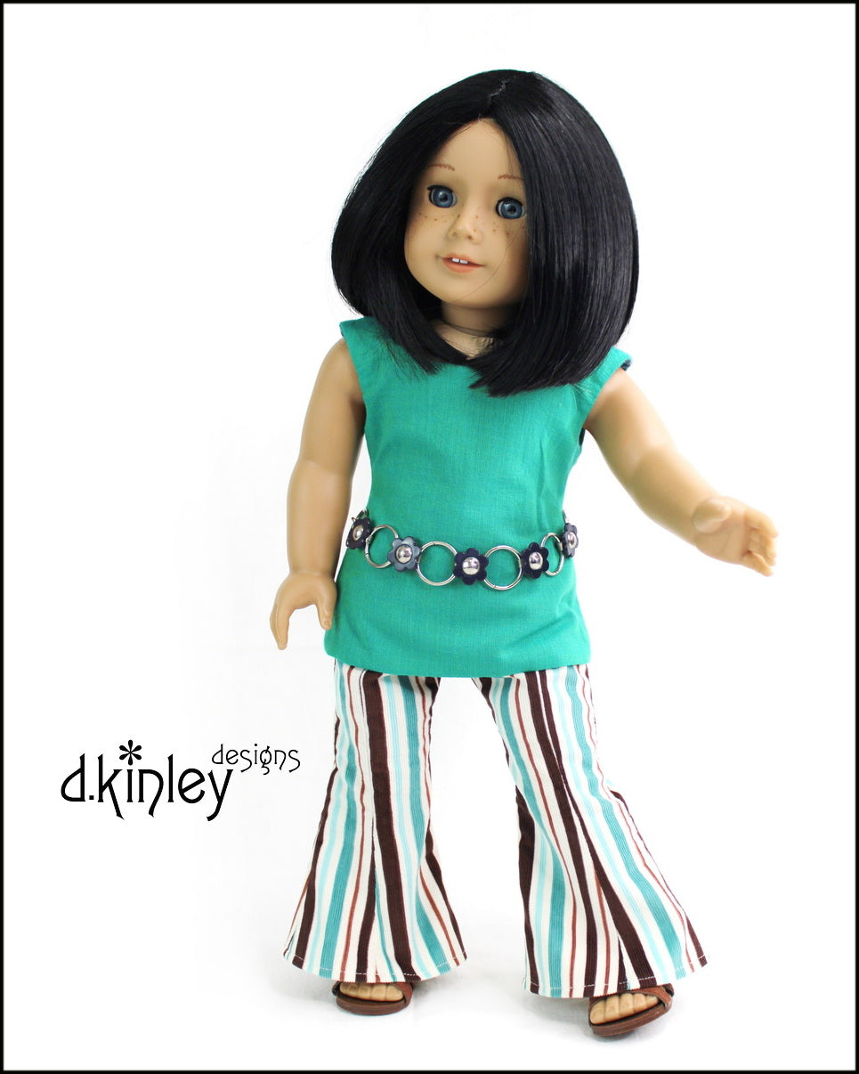 Dkinley Designs 18 Inch Historical Prima Bells Princess Seamed Pants 18" Doll Clothes Pattern Pixie Faire