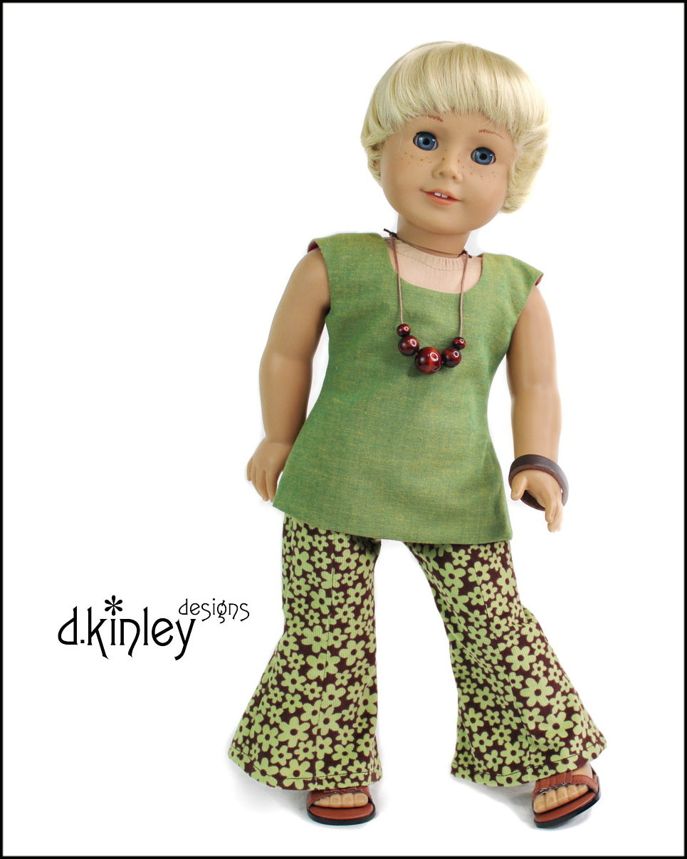 Dkinley Designs 18 Inch Historical Prima Bells Princess Seamed Pants 18" Doll Clothes Pattern Pixie Faire