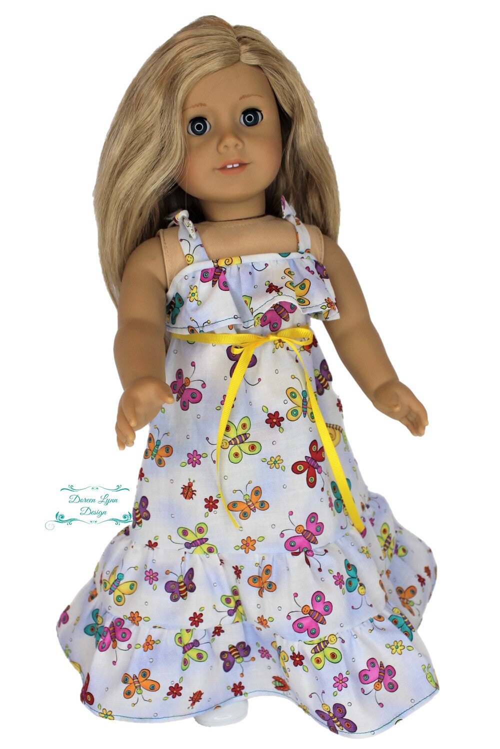 Doreen Lynn Design 18 Inch Modern Aubrey Dress 18" Doll Clothes Pattern Pixie Faire