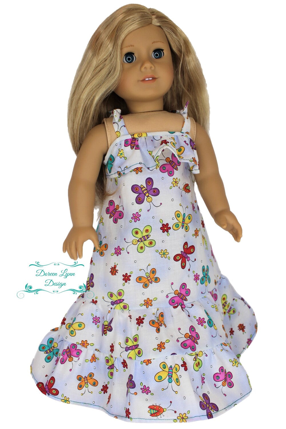 Doreen Lynn Design 18 Inch Modern Aubrey Dress 18" Doll Clothes Pattern Pixie Faire