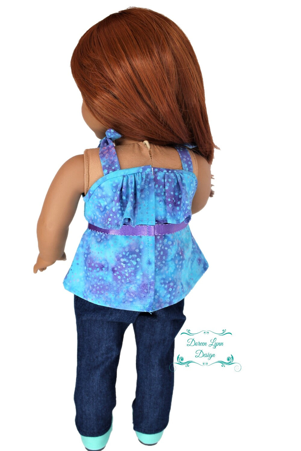 Doreen Lynn Design 18 Inch Modern Aubrey Dress 18" Doll Clothes Pattern Pixie Faire