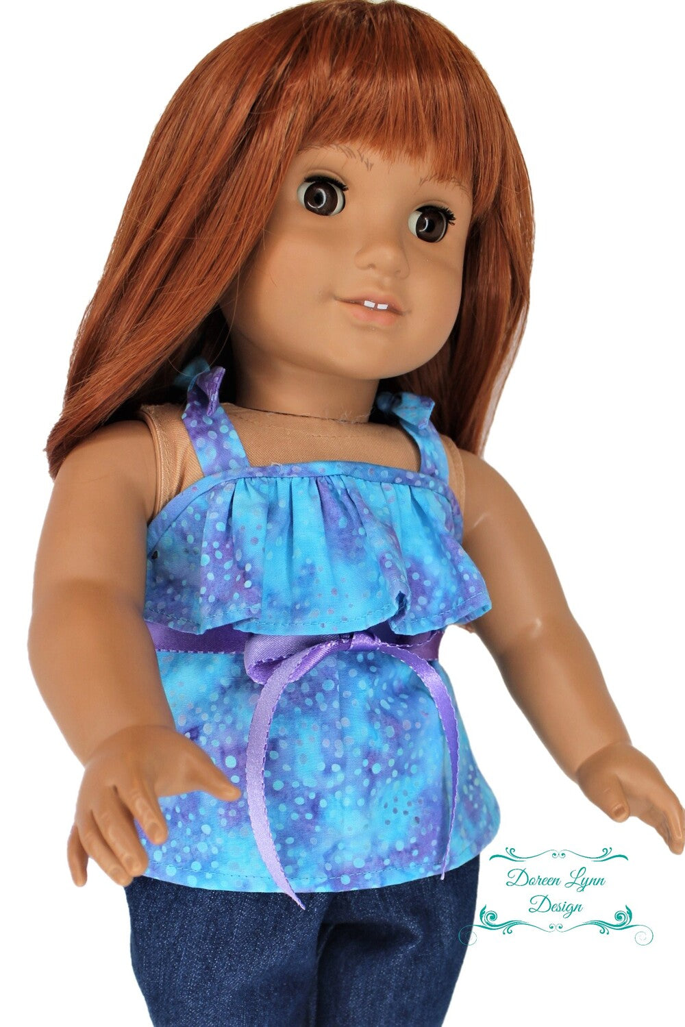 Doreen Lynn Design 18 Inch Modern Aubrey Dress 18" Doll Clothes Pattern Pixie Faire