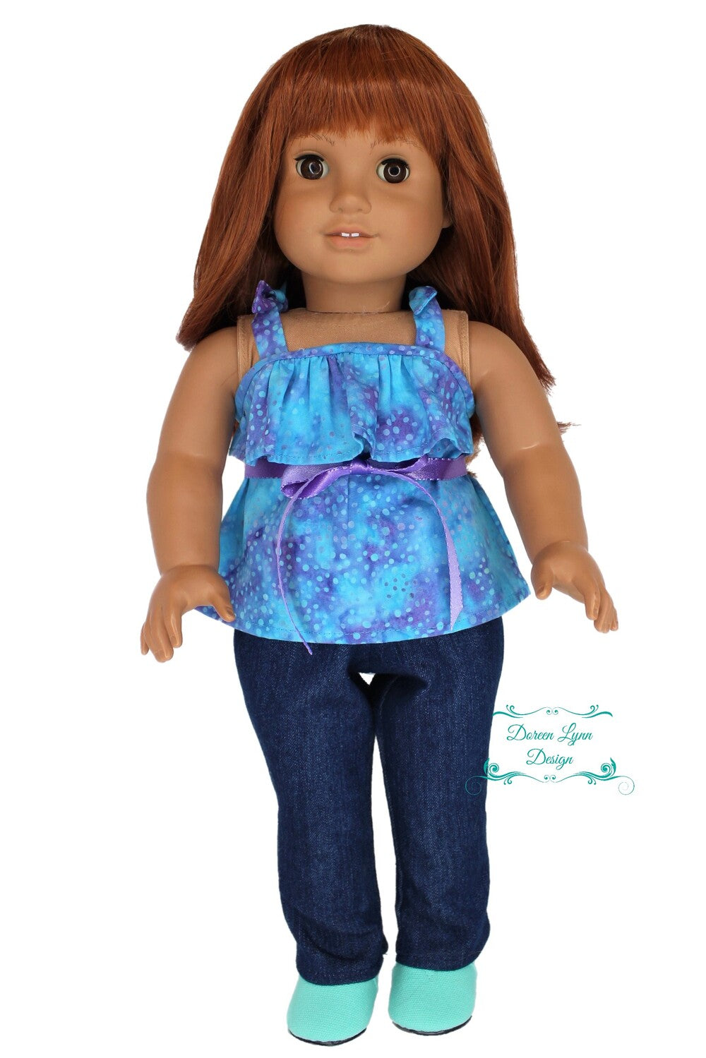 Doreen Lynn Design 18 Inch Modern Aubrey Dress 18" Doll Clothes Pattern Pixie Faire