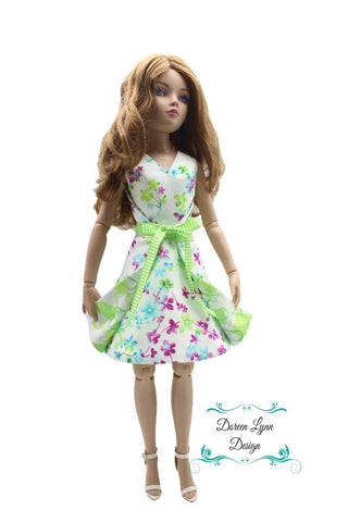 Doreen Lynn Design Ellowyne Morning Glory Reversible Dress Doll Clothes Pattern For Ellowyne Wilde™ Dolls Pixie Faire