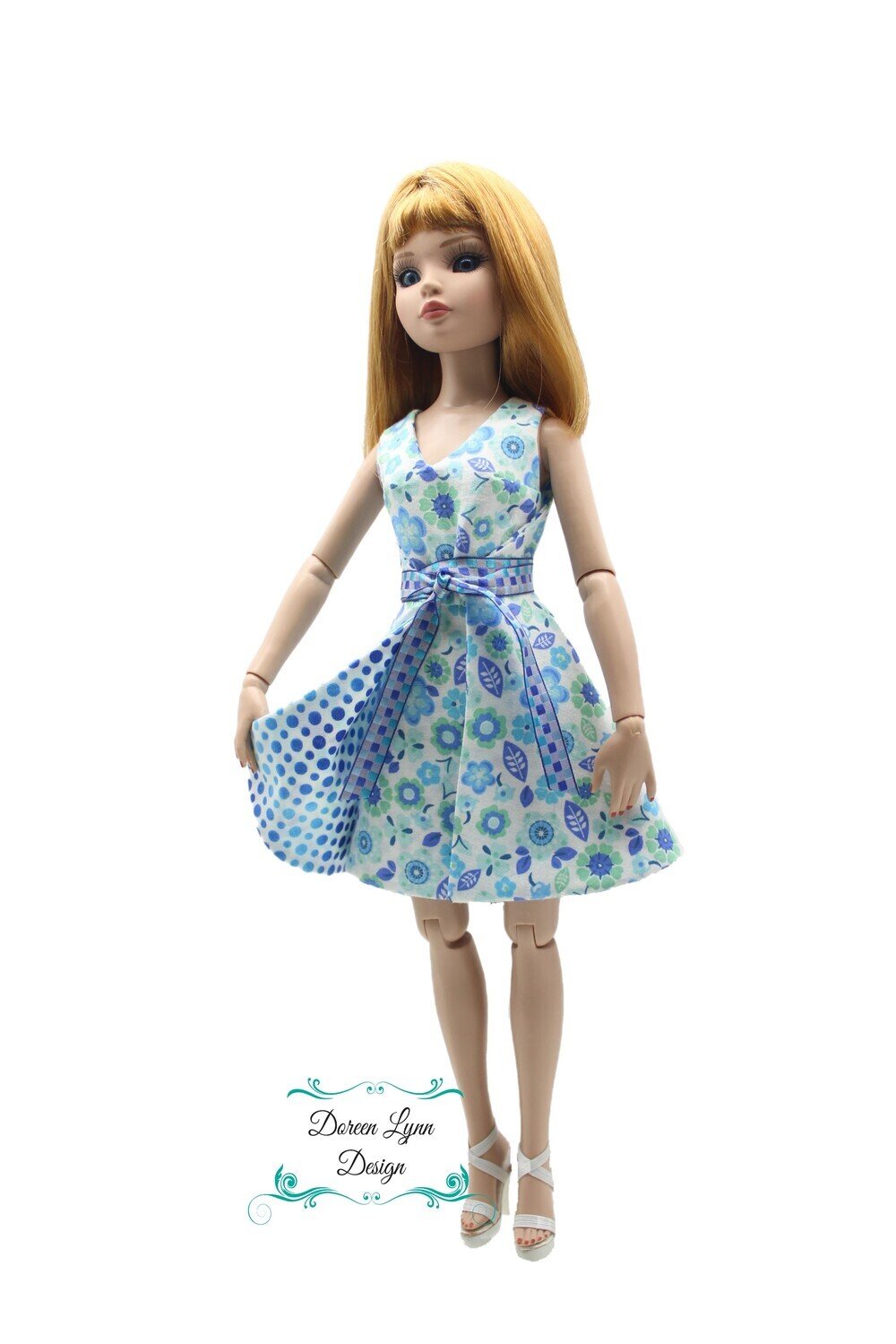 Doreen Lynn Design Ellowyne Morning Glory Reversible Dress Doll Clothes Pattern For Ellowyne Wilde™ Dolls Pixie Faire