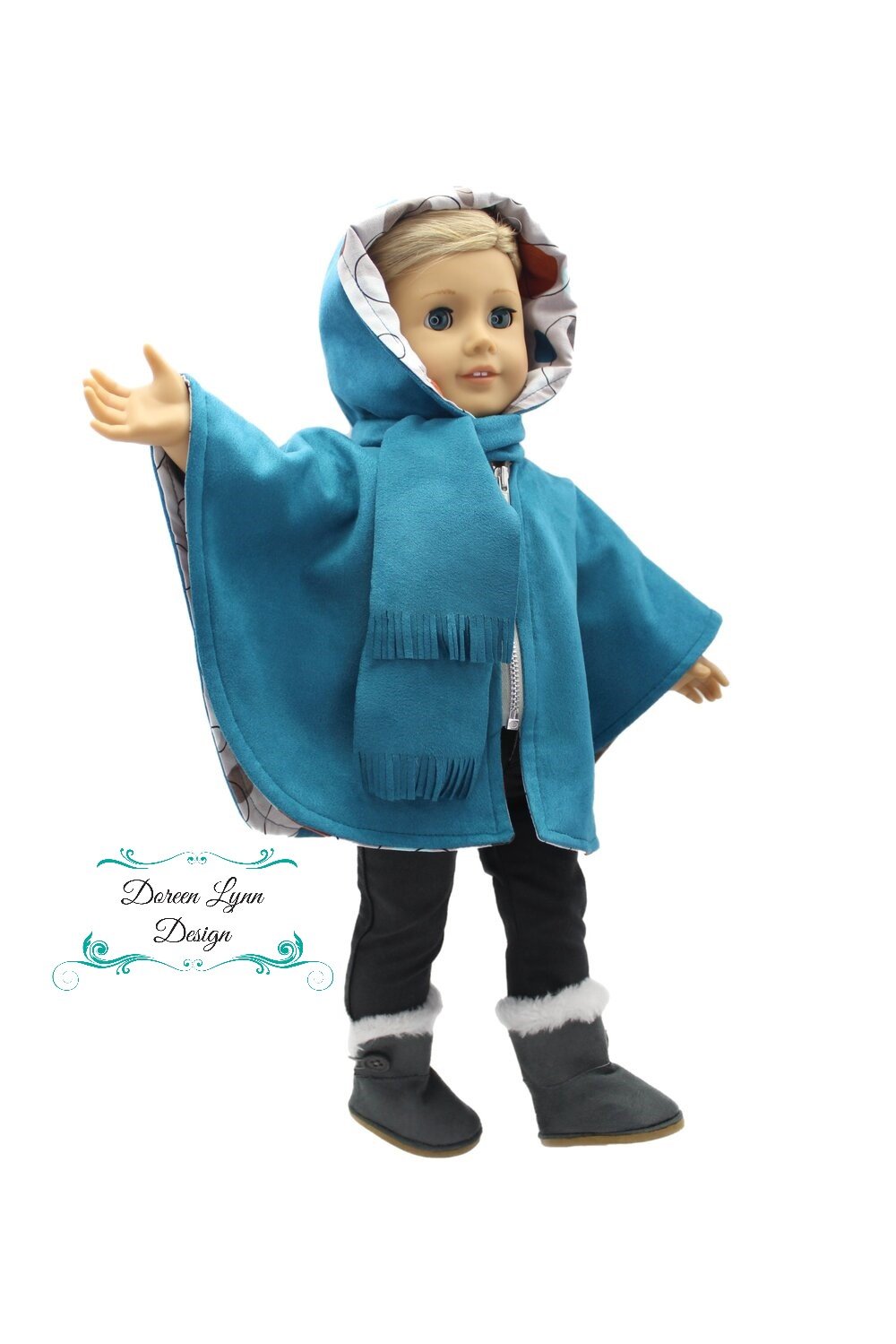 Doreen Lynn Design 18 Inch Modern Fall Breeze 18" Doll Clothes Pattern Pixie Faire