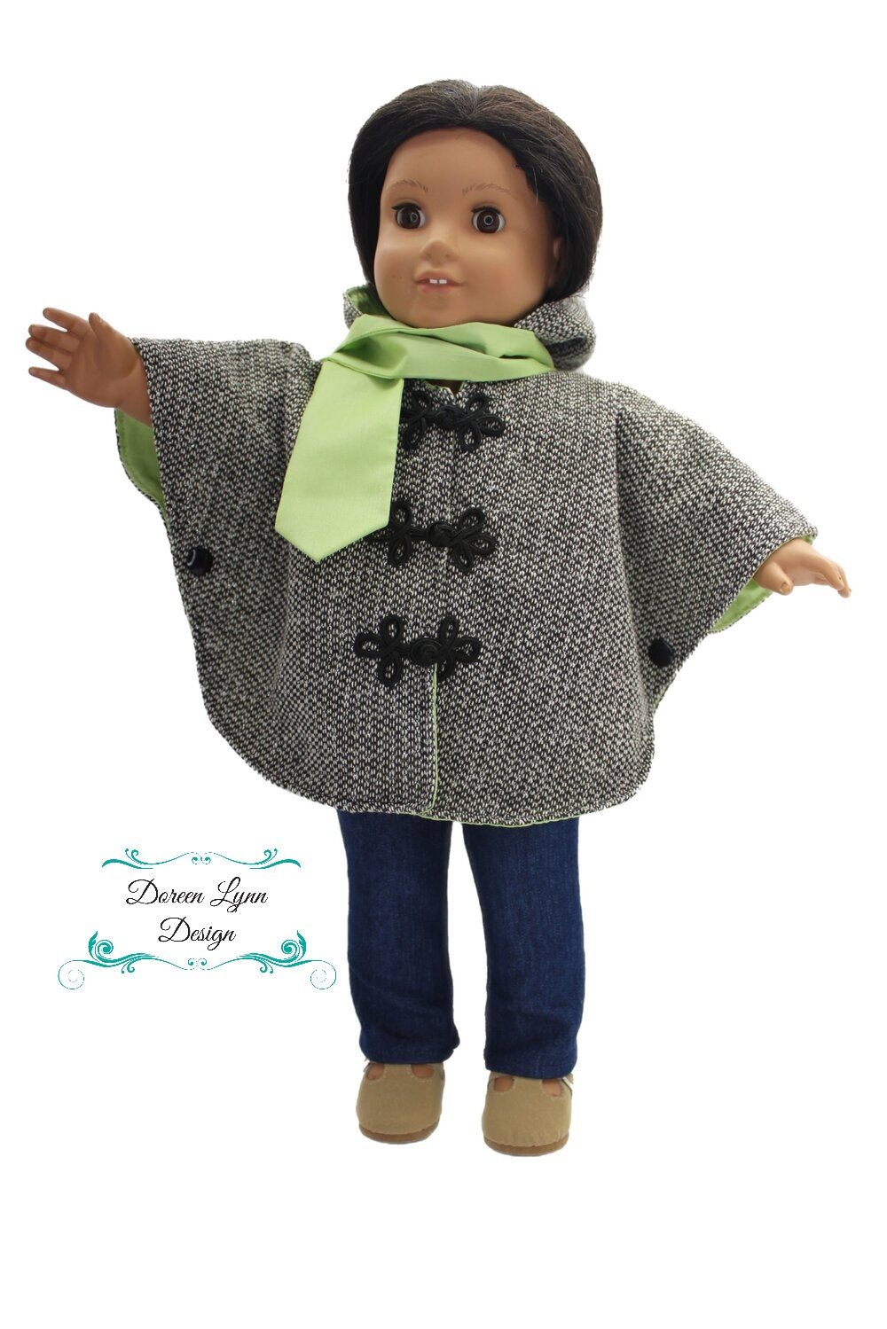 Doreen Lynn Design 18 Inch Modern Fall Breeze 18" Doll Clothes Pattern Pixie Faire