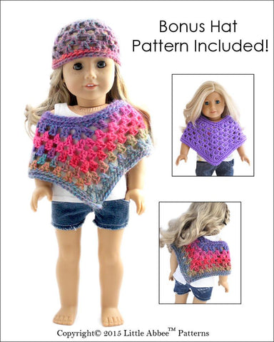 Little Abbee Crochet Doll Poncho Crochet Pattern Pixie Faire
