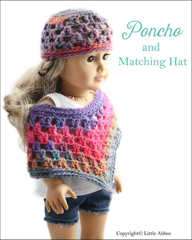 Little Abbee Crochet Doll Poncho Crochet Pattern Pixie Faire