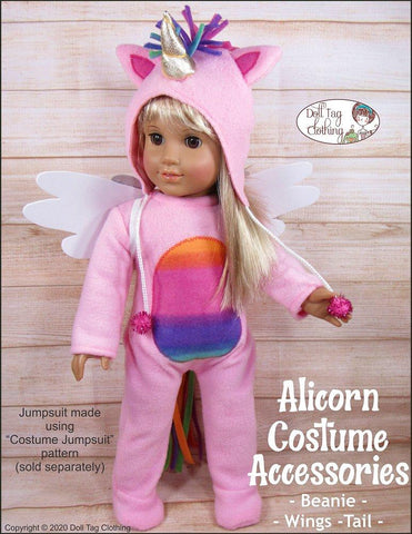 Doll Tag Clothing 18 Inch Modern Alicorn Costume Accessories 18" Doll Clothes Pattern Pixie Faire