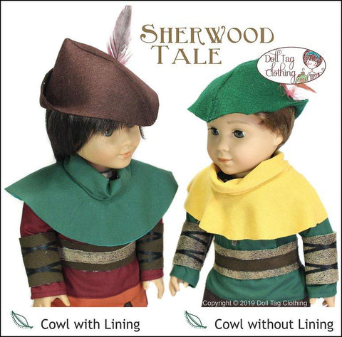 Doll Tag Clothing 18 Inch Modern Sherwood Tale 18" Doll Clothes Pattern Pixie Faire