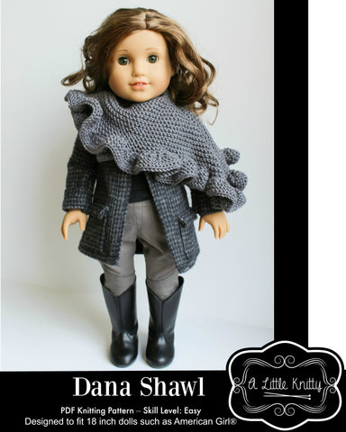A Little Knitty Knitting Dana Shawl Knitting Pattern Pixie Faire