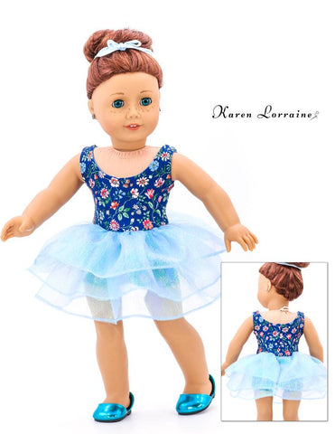 Karen Lorraine Design 18 Inch Modern Dance Time 18" Doll Clothes Pattern Pixie Faire