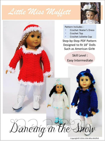 Little Miss Muffett Crochet Dancing In The Snow Crochet Pattern Pixie Faire