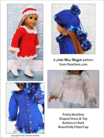Little Miss Muffett Crochet Dancing In The Snow Crochet Pattern Pixie Faire