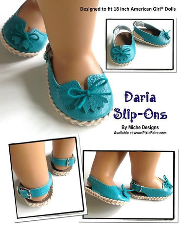 Miche Designs Shoes Daria Slip-Ons 18" Doll Shoes Pixie Faire