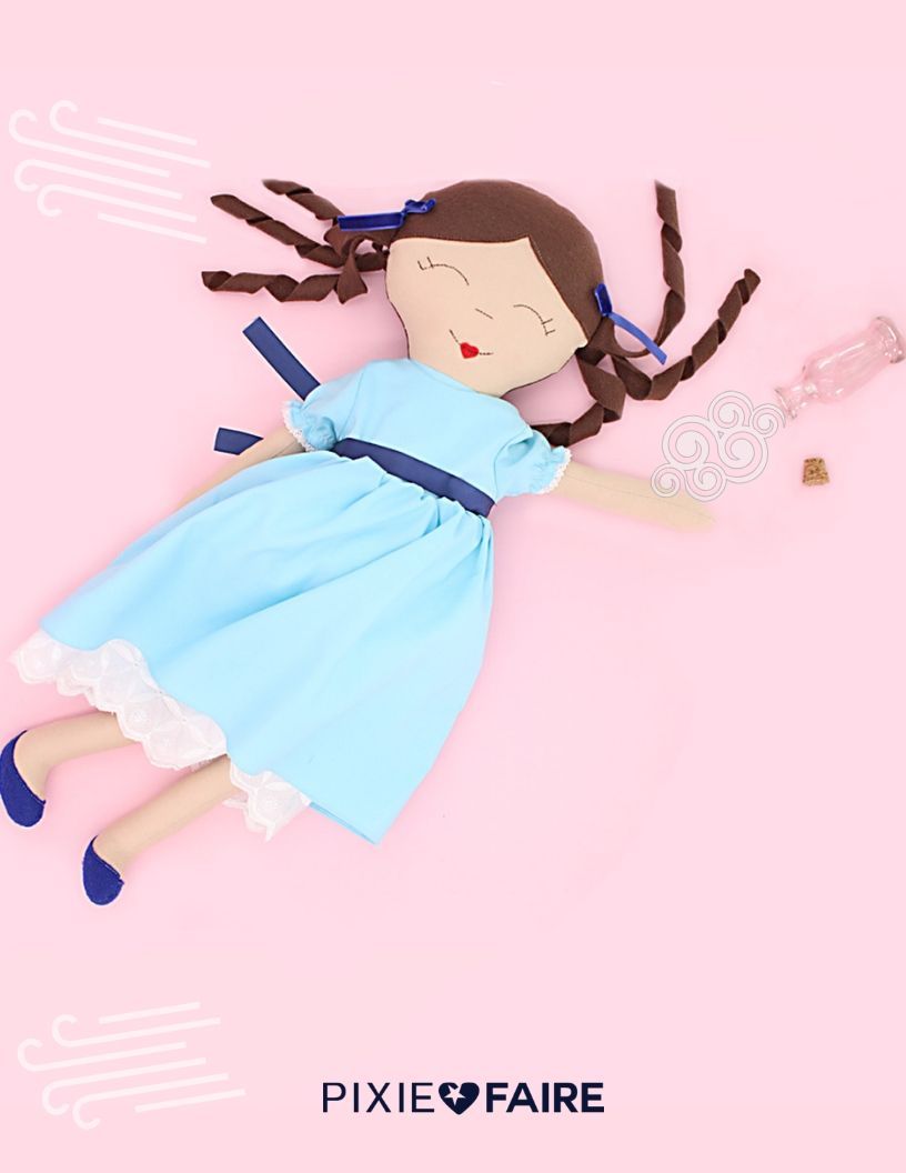 My Sunshine Dolls Cloth doll A Darling Doll 23" Cloth Doll Pattern Pixie Faire