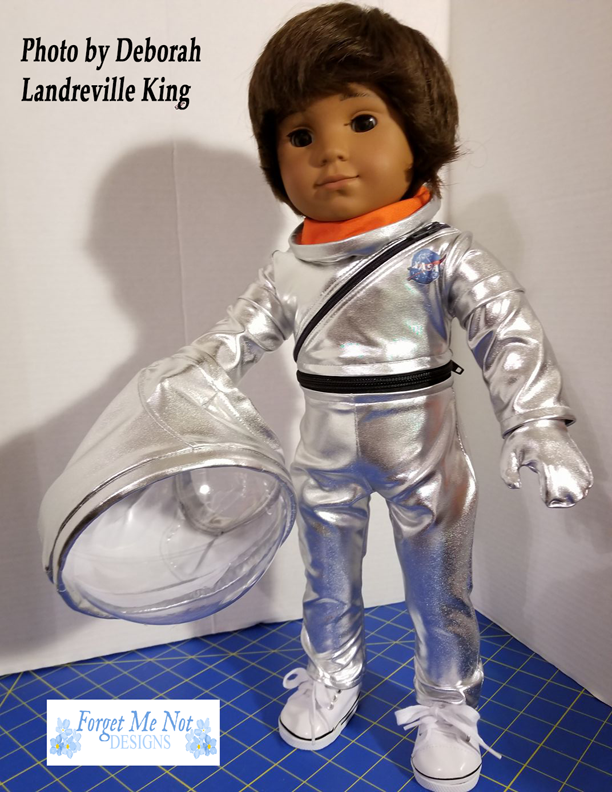 Forget Me Not Designs 18 Inch Modern Mercury Flightsuit 18" Doll Clothes Pattern Pixie Faire