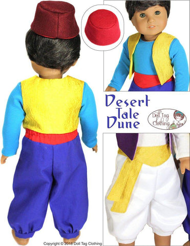 Doll Tag Clothing 18 Inch Modern Desert Tale Dune 18" Doll Clothes Pattern Pixie Faire