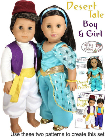 Doll Tag Clothing 18 Inch Modern Desert Tale Dune 18" Doll Clothes Pattern Pixie Faire