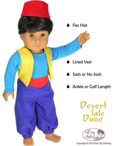 Doll Tag Clothing 18 Inch Modern Desert Tale Dune 18" Doll Clothes Pattern Pixie Faire