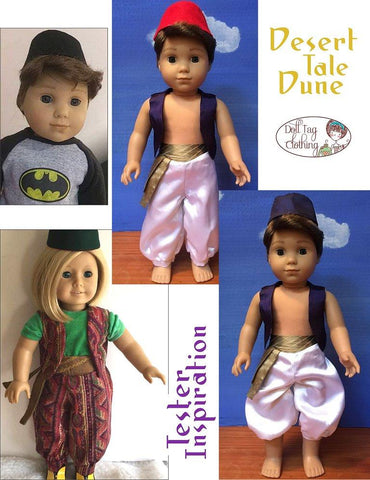 Doll Tag Clothing 18 Inch Modern Desert Tale Dune 18" Doll Clothes Pattern Pixie Faire