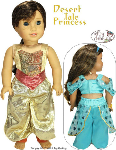 Doll Tag Clothing 18 Inch Modern Desert Tale Princess 18" Doll Clothes Pattern Pixie Faire