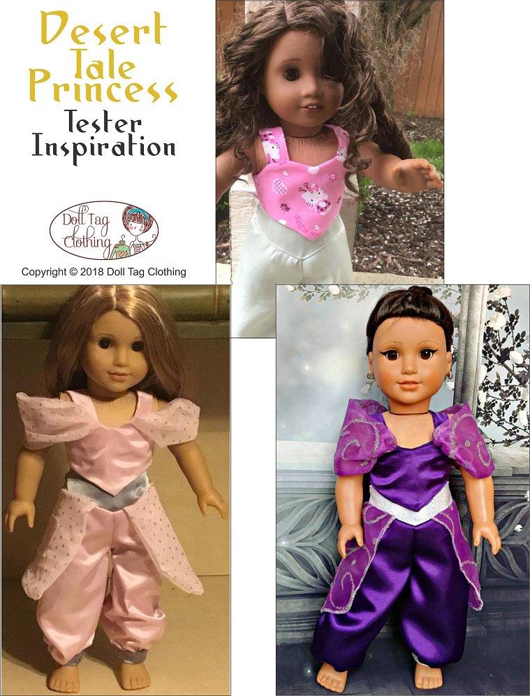 Doll Tag Clothing 18 Inch Modern Desert Tale Princess 18" Doll Clothes Pattern Pixie Faire