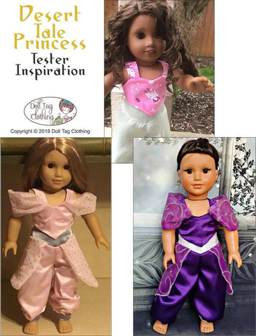 Doll Tag Clothing 18 Inch Modern Desert Tale Princess 18" Doll Clothes Pattern Pixie Faire
