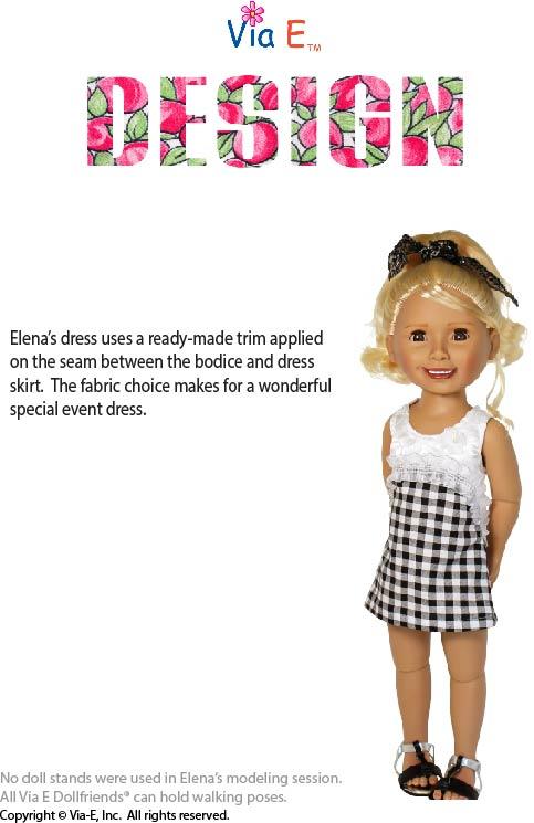 Via E Dollfriends Design Doll Clothes Pattern For Dollfriends Pixie Faire