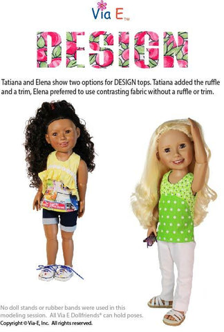 Via E Dollfriends Design Doll Clothes Pattern For Dollfriends Pixie Faire