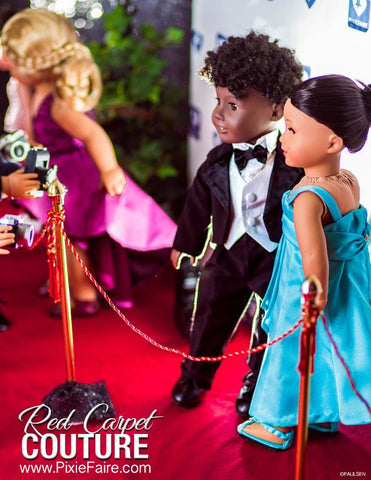 Mon Petite Cherie Couture 18 Inch Modern Diamond Cascade Dress 18" Doll Clothes Pixie Faire