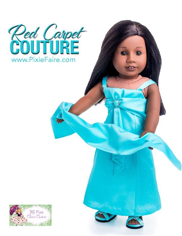 Mon Petite Cherie Couture 18 Inch Modern Diamond Cascade Dress 18" Doll Clothes Pixie Faire