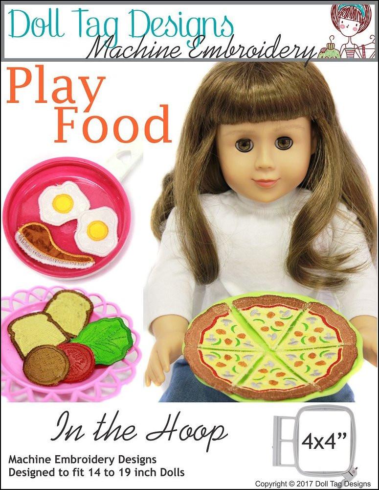 Doll Tag Clothing Machine Embroidery Design Doll Play Food Machine Embroidery Designs Pixie Faire