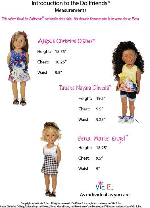 Via E Dollfriends Water Park Fun Doll Clothes Pattern For Dollfriends Pixie Faire
