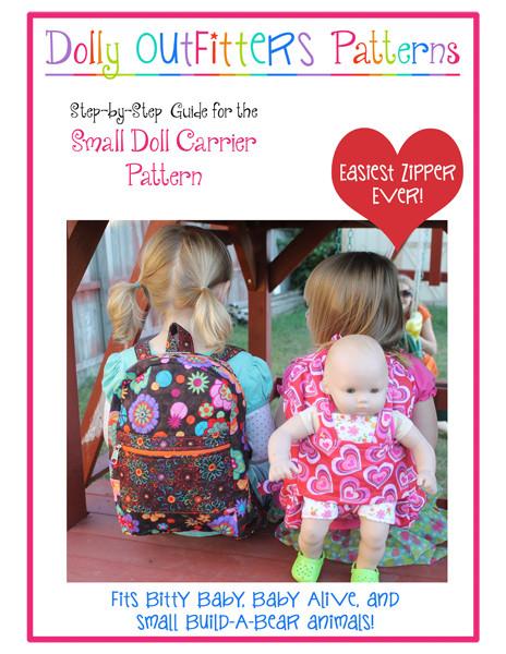babydoll mini backpack Small Doll Carrier For Girls Pattern PDF Download