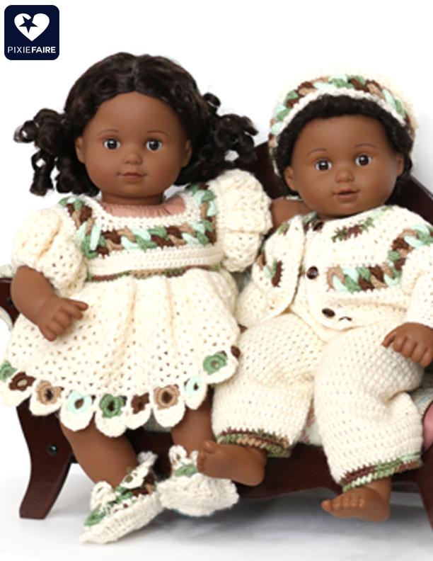 Mon Petite Cherie Couture Bitty Baby/Twin Dolly Rings Bundle Crochet Pattern Pixie Faire
