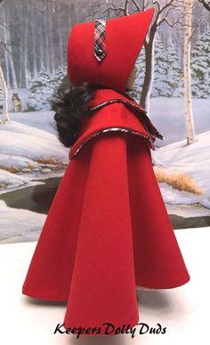 Keepers Dolly Duds Designs 18 Inch Historical Double Cape and Bonnet 18" Doll Clothes Pattern Pixie Faire