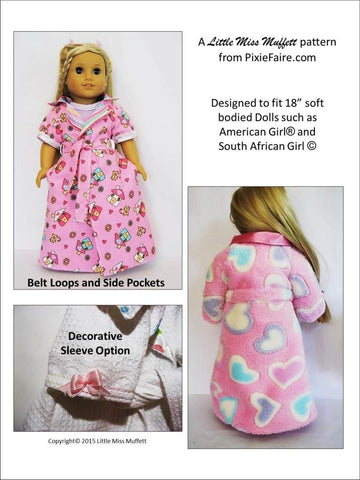 Little Miss Muffett 18 Inch Modern Dreamy Dressing Gowns 18" Doll Clothes Pixie Faire