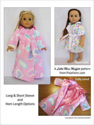 Little Miss Muffett 18 Inch Modern Dreamy Dressing Gowns 18" Doll Clothes Pixie Faire