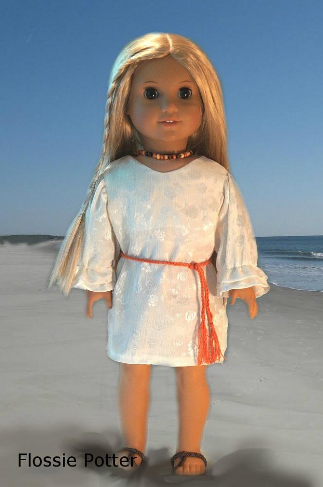 Flossie Potter 18 inch Historical Eclectic Closet Flounce Blouse & Skirt 18" Doll Clothes Pattern Pixie Faire