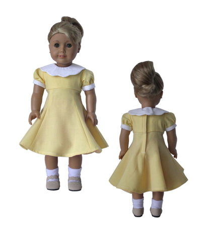 Eden Ava 18 Inch Historical 1950's Silhouette Dress 18" Doll Clothes Pixie Faire