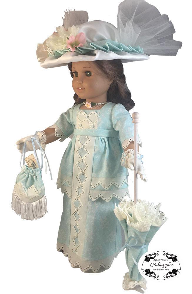 Crabapples 18 inch Historical Edwardian Fancy Bundle 18" Doll Clothes Pattern Pixie Faire